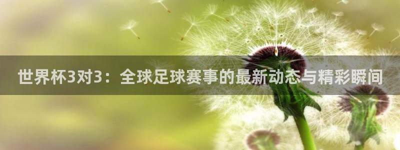 美国世界杯：世界杯3对3：全球足球赛事的最新动态与精彩瞬间